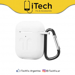 Funda Airpods Silicona Blanco