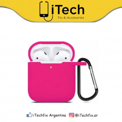 Funda Airpods Silicona Rosa