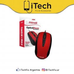 Mouse Óptico Maxell 5 B Red