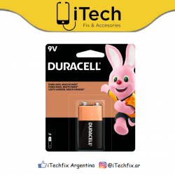 Pila Alcalina 9V Duracell x Ud