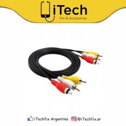 Cable 3 RCA a 3 RCA 1.8 Metros