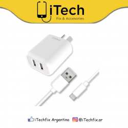 Cargador Rápido Tipo C + 2 USB