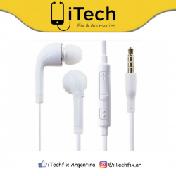 Auriculares In Ear Earplugs Manos Libres Siliconea Blanca