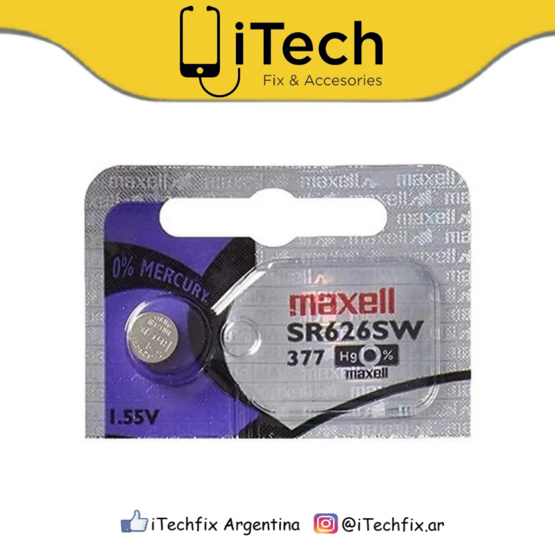 Pila Reloj Maxell 377 por Unidad Pila Reloj Maxell 377 por Unidad