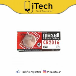Pila Litio CR2016 Maxell por Unidad