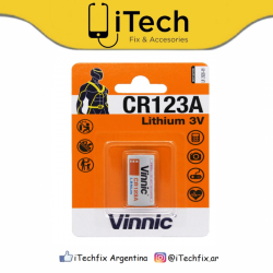 Pila Litio CR123A Vinic por Unidad