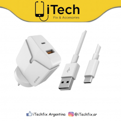 Cargador Tipo C + USB, Con...