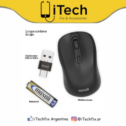 Mouse Inalambrico Maxell...