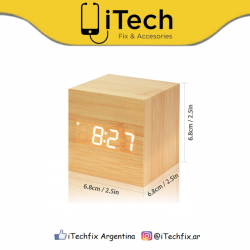 Reloj Digital Madera (AFL)