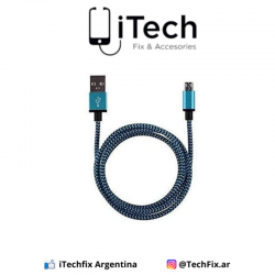 Cable Aluminum Micro USB Azul