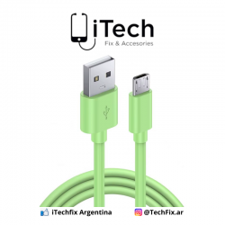 Cable Micro USB PVC Verde