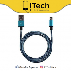 Cable Aluminum Micro USB Azul